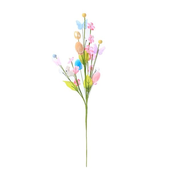 Påskeharegren (enkeltgren) 45 cm, påskepynt, minimalistisk blomsterpynt