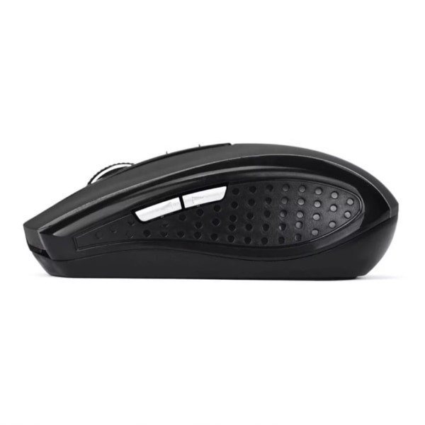 Musta, sopii kannettavan tietokoneen langattomalle hiirelle 6D, 2.4G, USB langaton