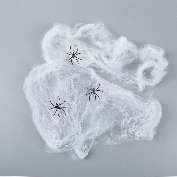 1 set läskiga spindelnätsdekorationer för Halloween, Creative Scary S