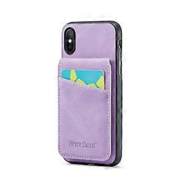 Crazy Horse PU -kotelo iPhone XR:lle Purple