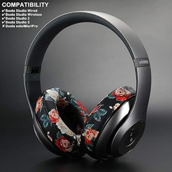 Cover för öronkuddar som är kompatibelt med Beats Studio