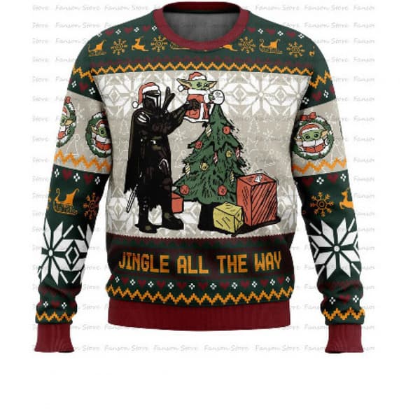 Jultröja för män, 3D digitaltryck Crew Neck Tröja, Höst/Vinter Kläder - EL2597 - Storlek M M