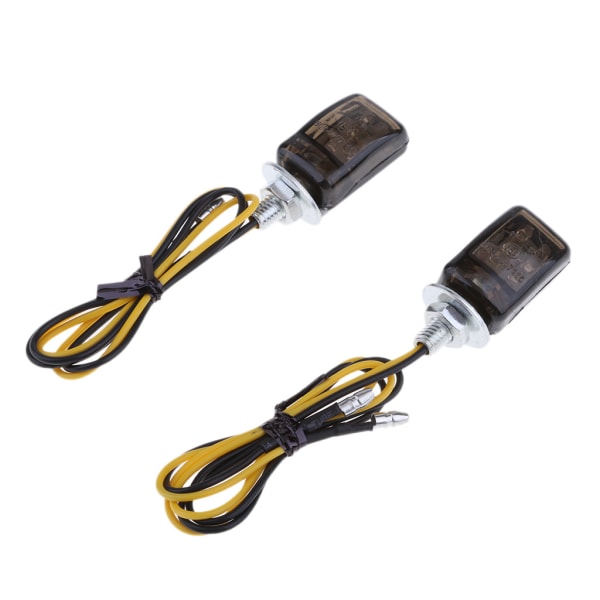 2 stk, Universelle Motorsykkel Mini LED Blinklys Biltilbehør