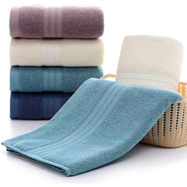 Ultra Absorbent & Soft Cotton Hand Towels(4-pack,34*73cm) For Bat