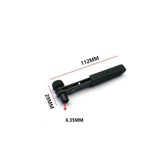 1/4 Tommer Mini Snap Ring Skrutrekker (Svart) Garasje Ratsj Nøkkel