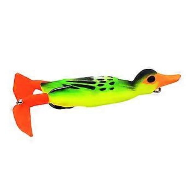 Ande Fiskelokkemad Fiskekroge Tilbehør Swimbaits Grej Flipper Trolling Lokkemad Fiskelokkemad til Bass Gedde Rødspætte (Grøn) Green