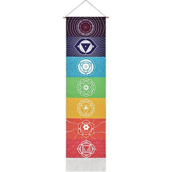 1 st väggbonad, yogameditation, flerfärgad gobeläng, psykedelisk