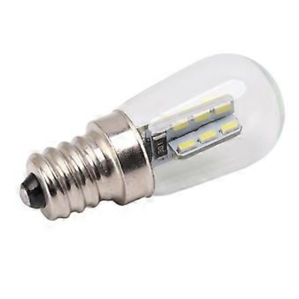 5 st E12 LED-lampa Hög Ljusstyrka 120V Kylskåpslampa med 24 st Pärlor för Kylskåp Vit Ljus