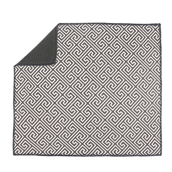 Sett med 2 (grått mønster) Mikrofiber tørkematte, rasktørkende oppvaskstativ