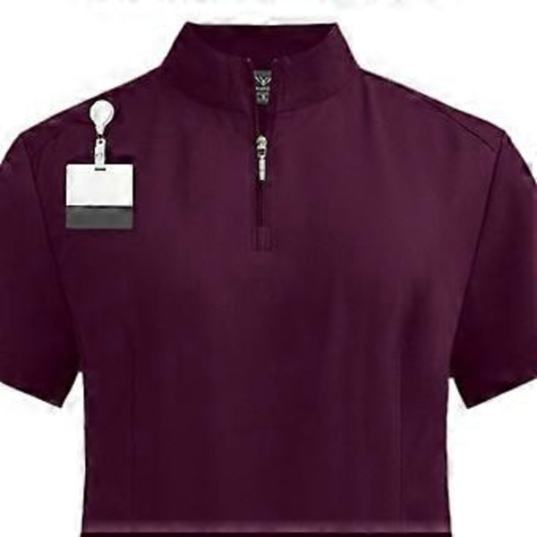 Skrubbsett Myk Topp og Joggebukser for Dyrepleier Skjønnhetssalong SPA Kosmetikk (Mørk Rød M) Dark Red M