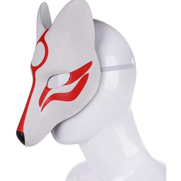 Räv Mask Japanska Kabuki Kitsune Masker för Män Kvinnor Barn Ha