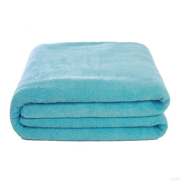 Eksplosive Models Mikrofiber Badehåndkle, Super Mykt, Super Absorberende Og Hurtigtørkende, Ingen Fading, Grå Håndkle. 100x200 cm. Himmelblå Sky blue 100x200CM