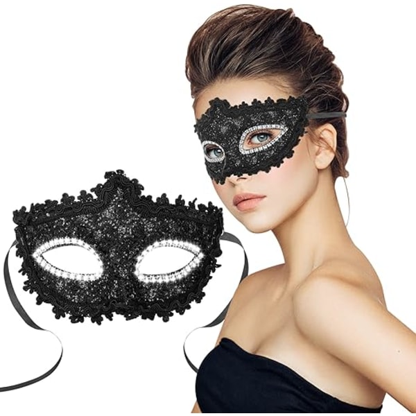 Lady Luck Venetian Mask til mænd, Halloween Party Prom Venetian M