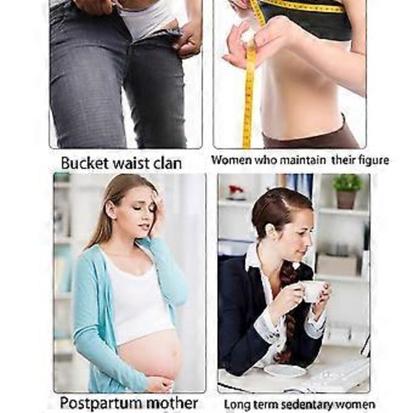 Justerbart mavebælte til kvinder til fitnesstræning, dame taljekorset til slankning, fitnesstræningsbælte, snefnug grå S snowflake gray S