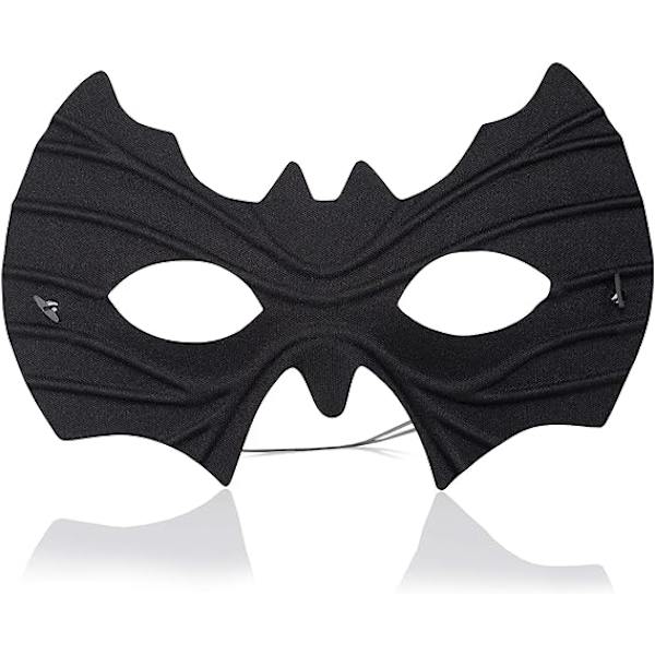 Skeleteen Bat Ögonmask Kostym - Superhjälte Svart Bat Mask Klänning U