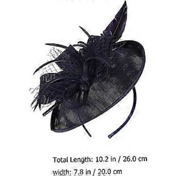 Hodebånd Blomst Mesh Hårbånd Pillbox Hatt Hårbøyle Cocktail Teselskap Hodeplagg Pinkblack black