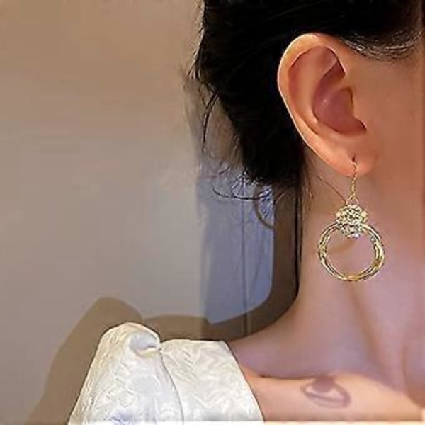 Hoop Øreringe Guld Øreringe Weweno Hypoallergeniske Hoop Øreringe til Kvinder