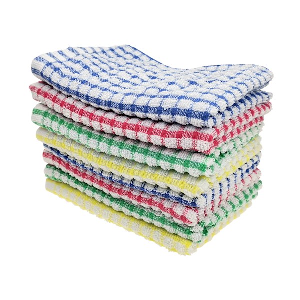Et sæt med 8 bomuldssvampe superabsorberende servietter 30 * 30