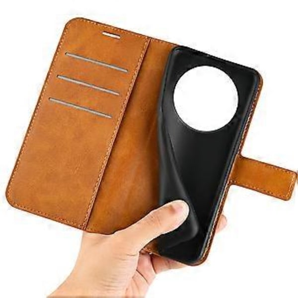 PU læder etui med magnetisk lukning og pung til Xiaomi Redmi A3/Poco C61 4G Style C