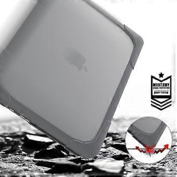 TPU + PC Tvåfärgat Anti-fall Laptop Skyddsfodral För MacBook Pro Retina 13.3 tum A1502 / A1425 (Grå)