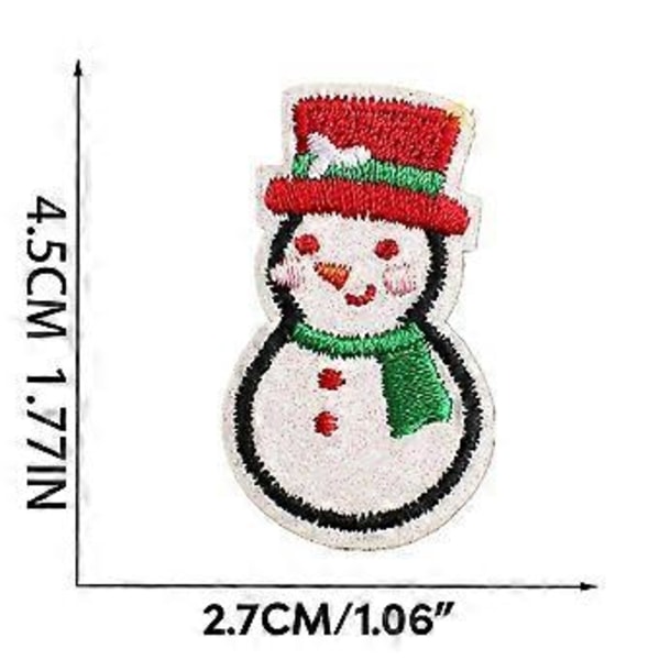 Jul Applikationer att Sy på för Jeans Kläder DIY Gåva, Jul Broderade Stryk på Applikationer Jul Applikationer Style17