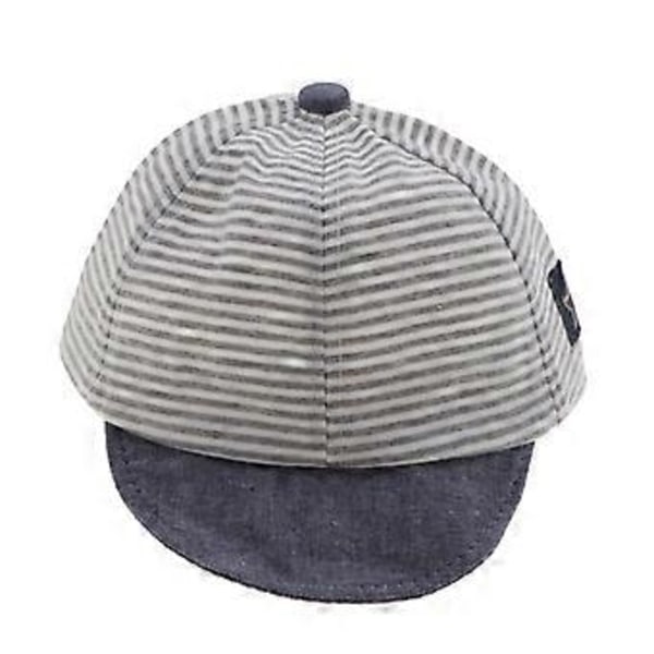 Basebollkeps för Barn Pojkar Flickor Småbarn Baby Casual Utomhus Sport Justerbar Hatt (Grå)