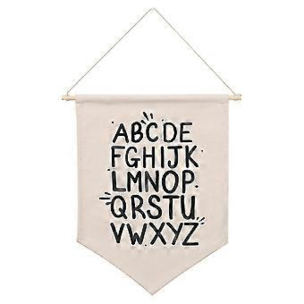 Hängande väggduk för banderoll och väggdekoration för barnrum, barnkammare, heminredning Brosch Smyckesförvaring för case Canvas 2