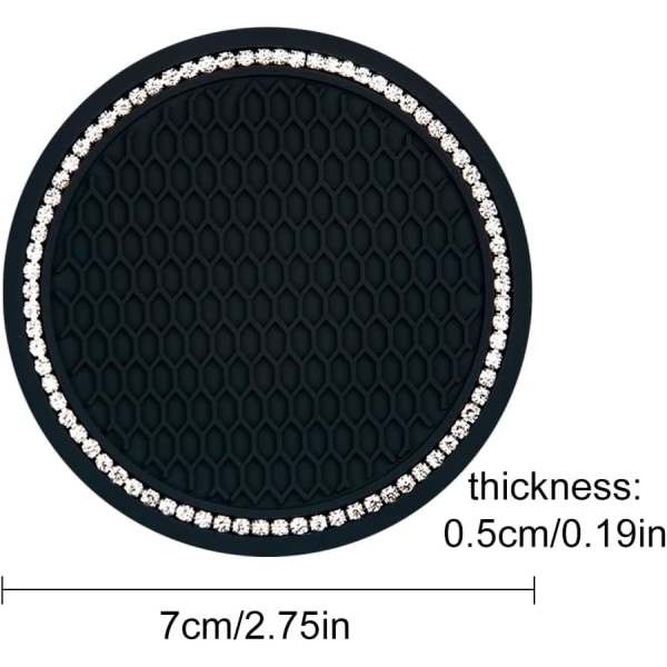 Bilkopholdere, 2 stk. PVC Bilkopholder Gadget Selvindførende