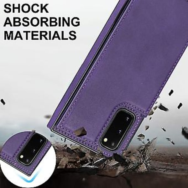 Crossbody-fodral i TPU+PU för Samsung Galaxy S20 FE Purple