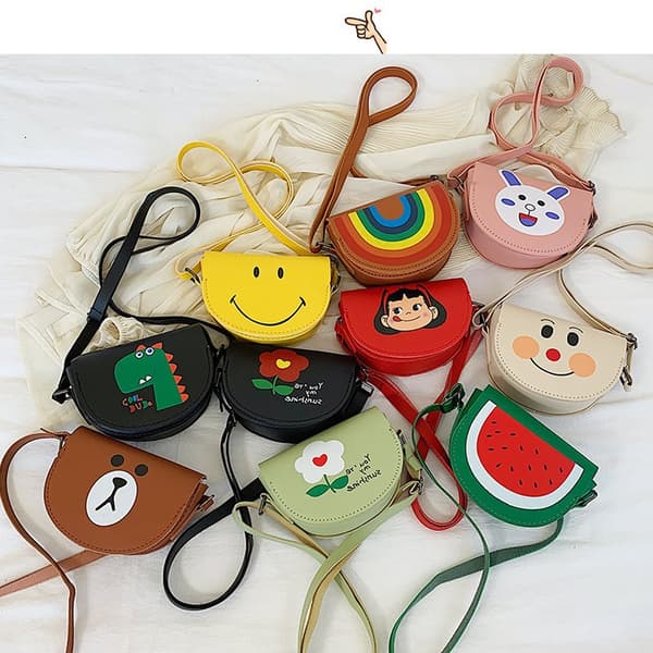 Frukt Djurväskor, Frukt Axelremsväska Crossbody - Grön Vattenmelon