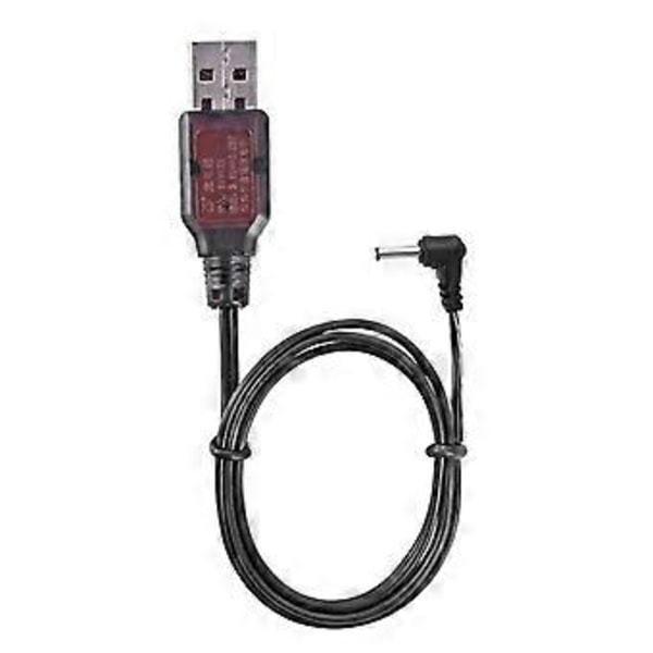 USB Laddningskabel Strömförsörjningssladd 3.6V Litiumbatterier Laddare Sladd med 3.5mm Kontakter för Leksaksbil Robot