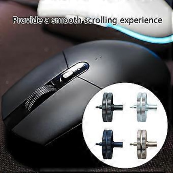 Förbättrar Metallhjul för Mus för G102 G304 G305 Gaming Mus Hjul Ger Smidiga Scrollningsupplevelser Grå Gray