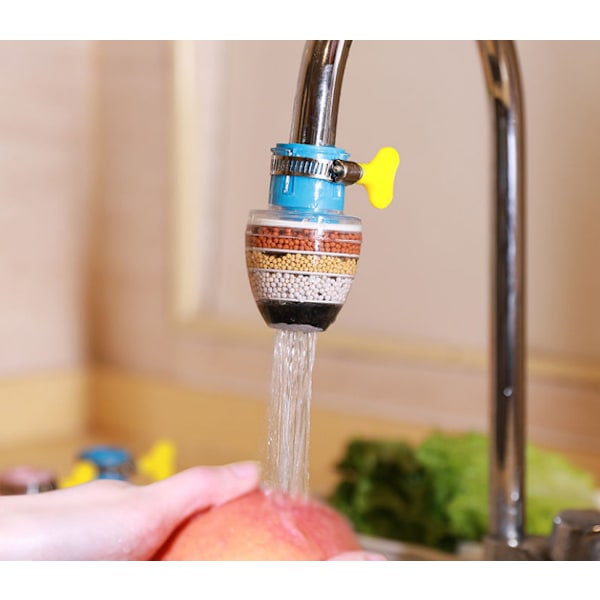 3-pack Mini kranvattenfilter 6 lager aktivt kol Vattenkran