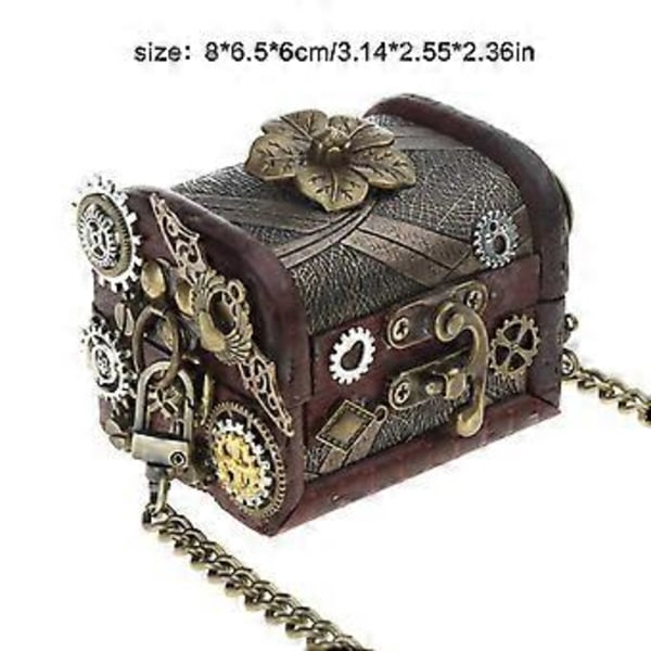 Steampunk Taske Smykker Retro Steampunk Gotiske Gear Kæde Taske Steampunk Skuldertaske Steampunk Crossbody Pung