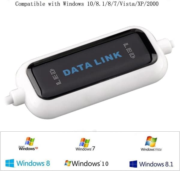 USB 2.0 PC til PC transmissions-/datakabel til computere, lap