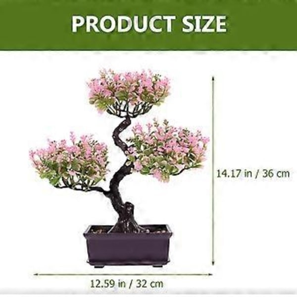 Kunstige potteplanter, bordplade, falske potteplanter, bonsai ornament til hjemmet
