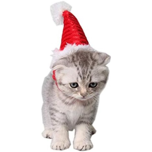 Pet Holiday og Christmas Hat, Pet Santa Hat Costume Christmas Co