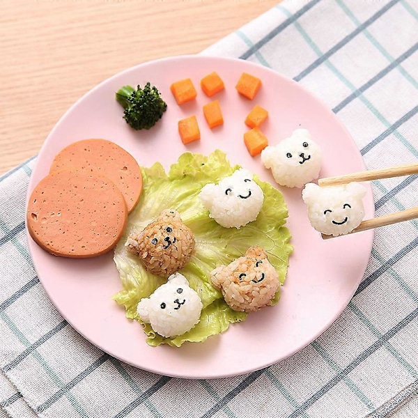 Lasten Riisikäärimämuotti, Söpö Mini-Karhu Sushimuotti, Riisin Muotoilukone Sipulimuotti, Bento-Tarvikkeet, DIY Keittiövälineet