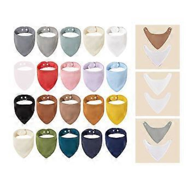 Baby Bandana Dregellappar Haklappar 6-lager för Dreglande & Tandsprickning Mjuk & Absorberande för Pojkar Flickor Nyfödd Duschgåva C