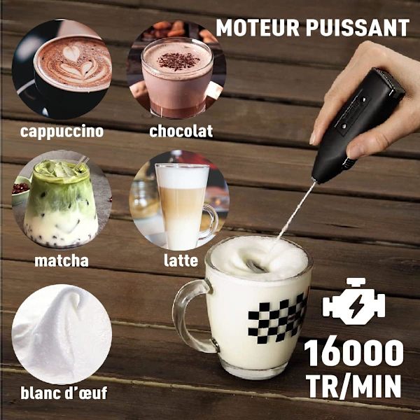 Maitovaahdotin - MaitoeMulsifioija - Mini Sähkövatkain 16000 Kierrosta/Minuutti