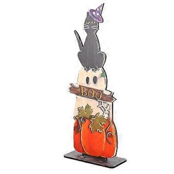 1 st Träpumpa Katt Dekor Dörr Välkomst Prydnad Halloween Dekor Hänge