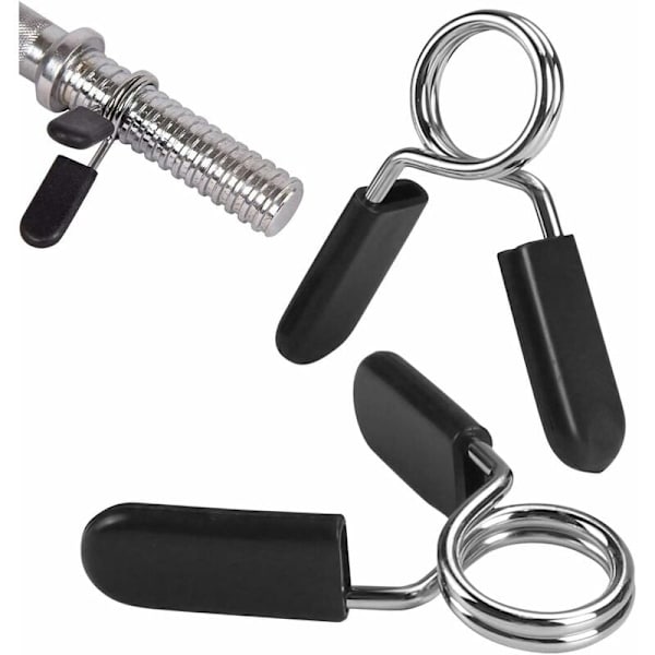 2,5 cm hantelclips, 2 stk styrketreningsclips, fjærclips