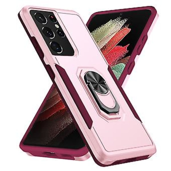 PC + TPU Hållare Skal för Samsung Galaxy S21 Ultra 5G