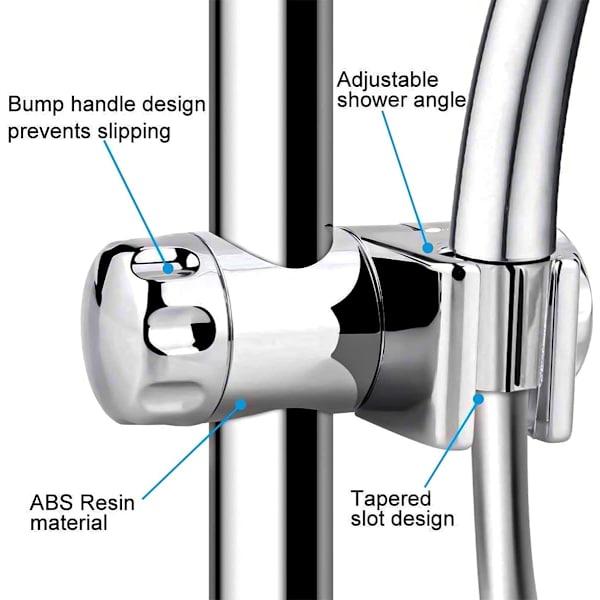 Utskiftbar håndholdt dusjholder, dusjhodeholder, 19-22MM A