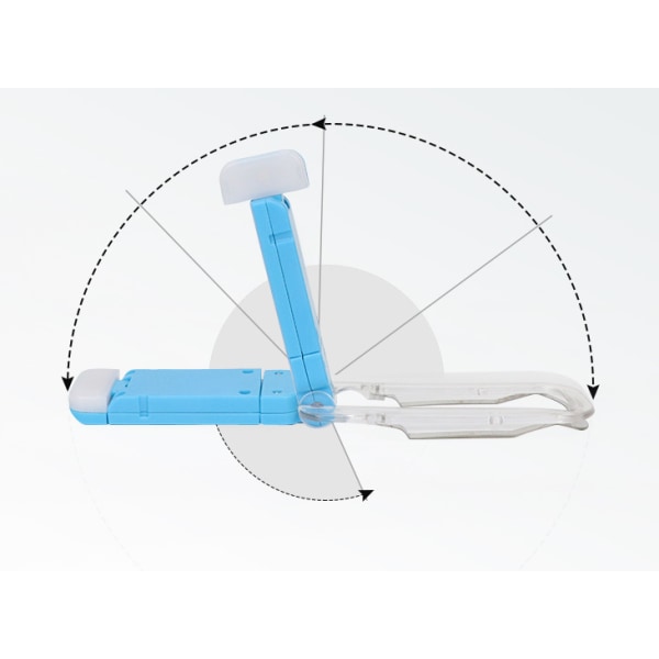 USB Læselampe Genopladelig LED Læselys, 10.5*4.6*1.3cm, Sort