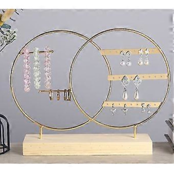 Praktisk Smyckesförvaringsställ Smyckesorganisatör Tillbehör Displayställ Armband Halsband Organisationsverktyg Svart Black