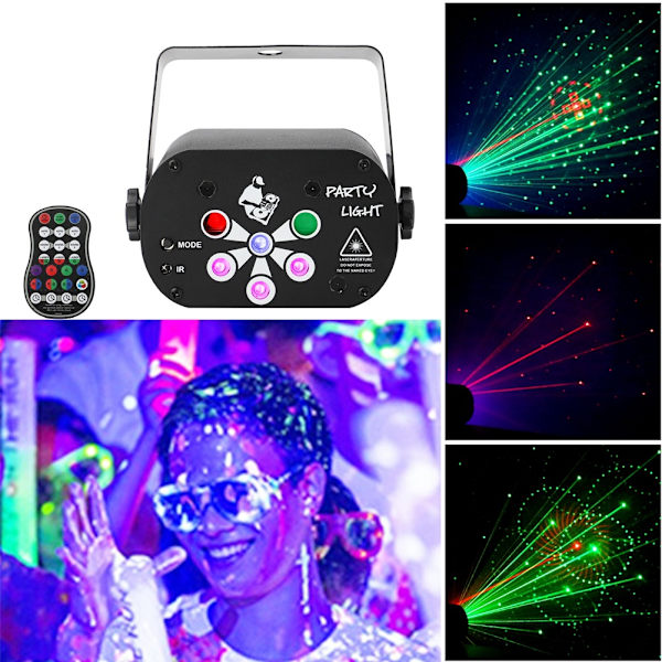 USB Lydaktiveret LED Partylys Discolys