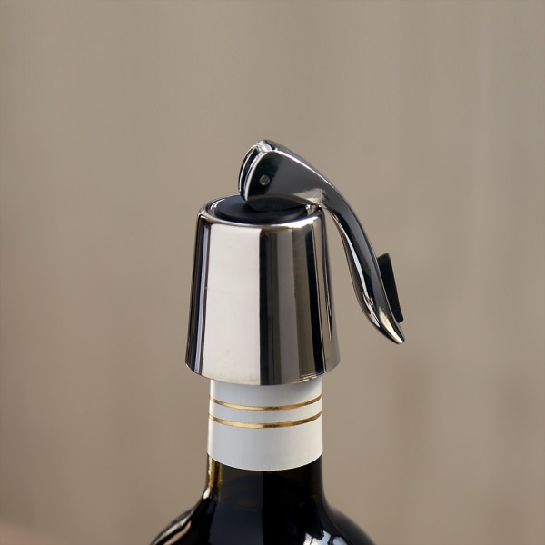 Vinflaskpropp i rostfritt stål, vinflaskpropp med kisel
