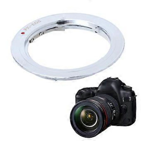 PK Linseadapterring for Pentax Phoenix PK-linse til EF-kamera, hvit