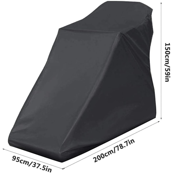 Skyddsöverdrag för träningsutrustning, 210D Oxford-tyg, skydd för löpband hemma, damm- och regntätt cykelöverdrag, 168x75x135cm 168x75x135cm